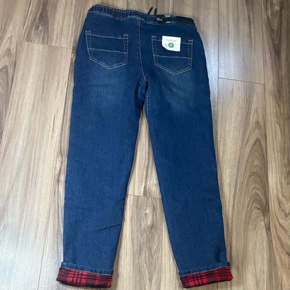 Silver Jeans Denim Lined with Red Plaid Fleece - Picture 6 of 7